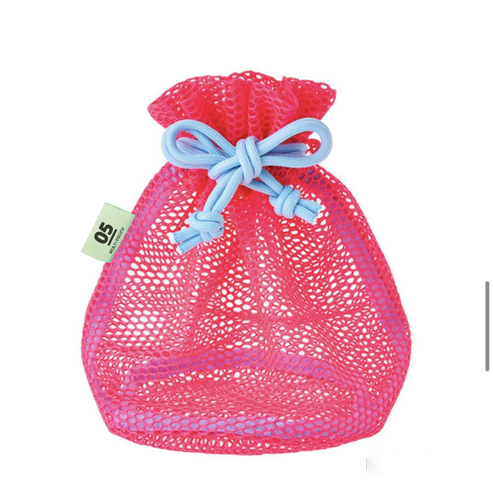 Breathable Mesh Drawstring Makeup and Toiletry Bag