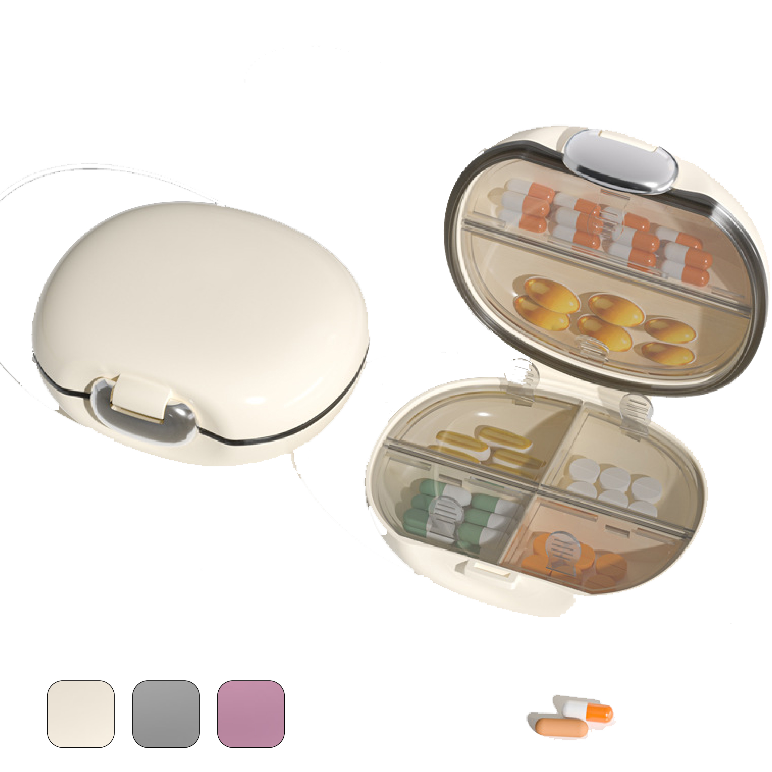  Mini Travel Portable 7-Day Pill Organizer Box