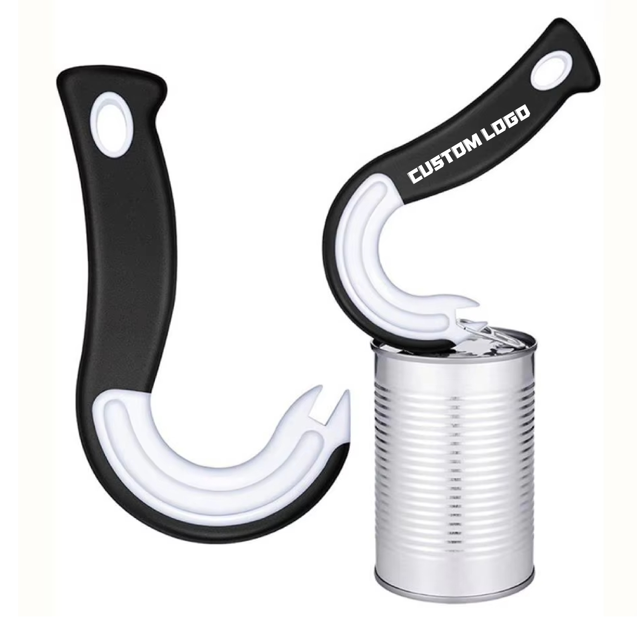 Hook-Shaped Can Opener for Quick and Easy Opening