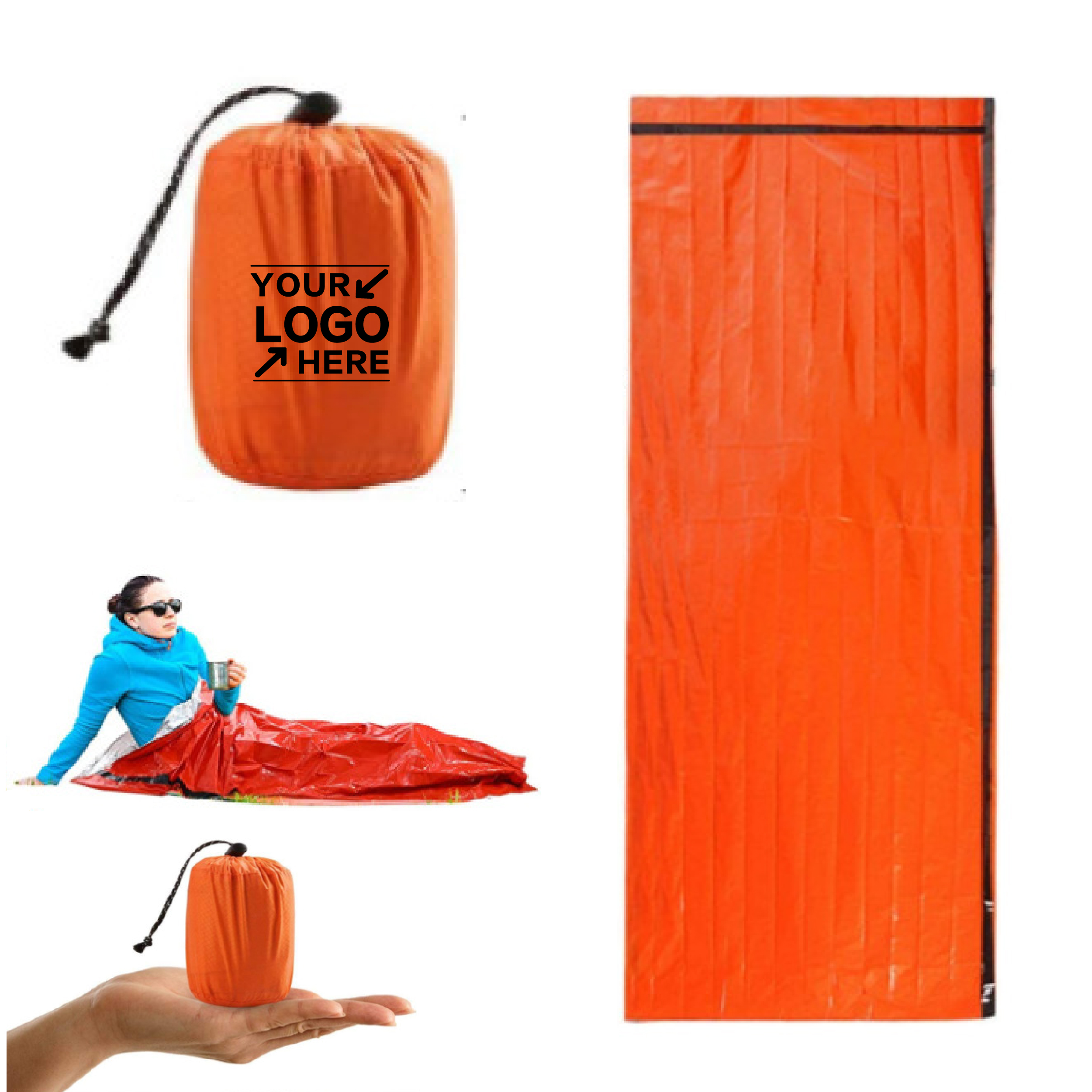 Compact Emergency Thermal Sleeping Bag for Outdoor Survival 