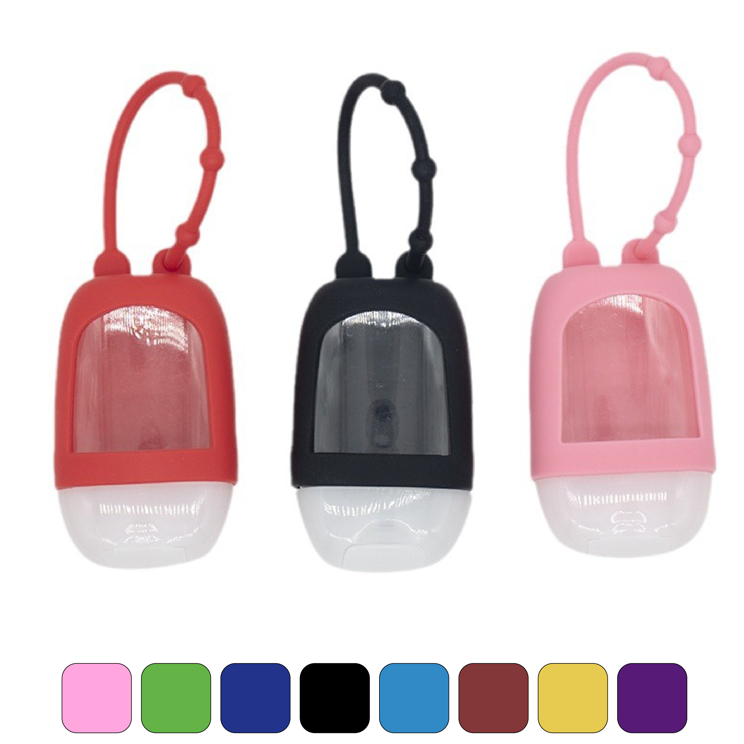 Portable Refillable Hand Sanitizer Bottle with Keychain