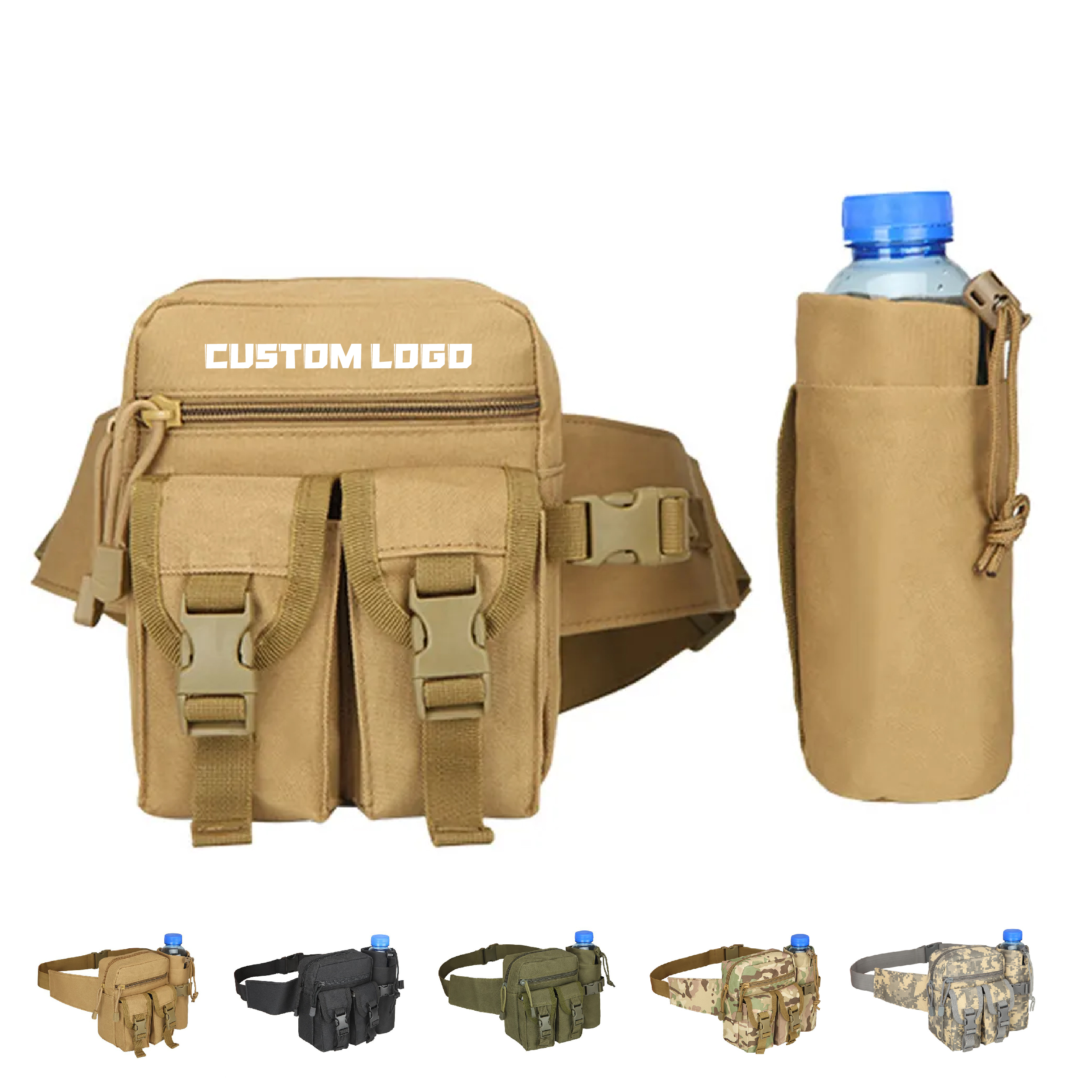 Adjustable Tactical Cup Bag with Storage for Outdoor Use