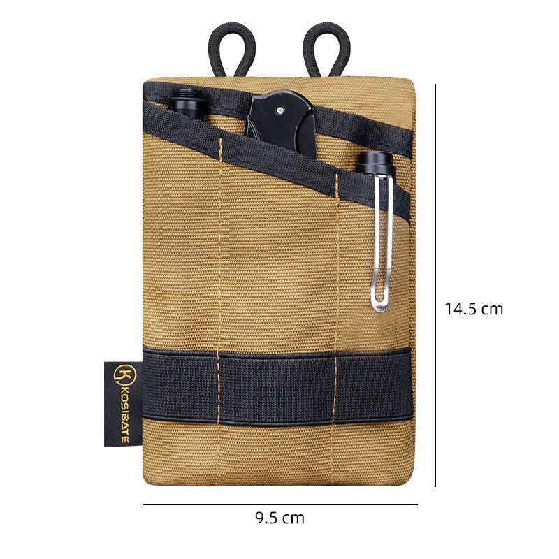 Mini Multifunctional Coin EDC Tool Pouch with Belt Clip