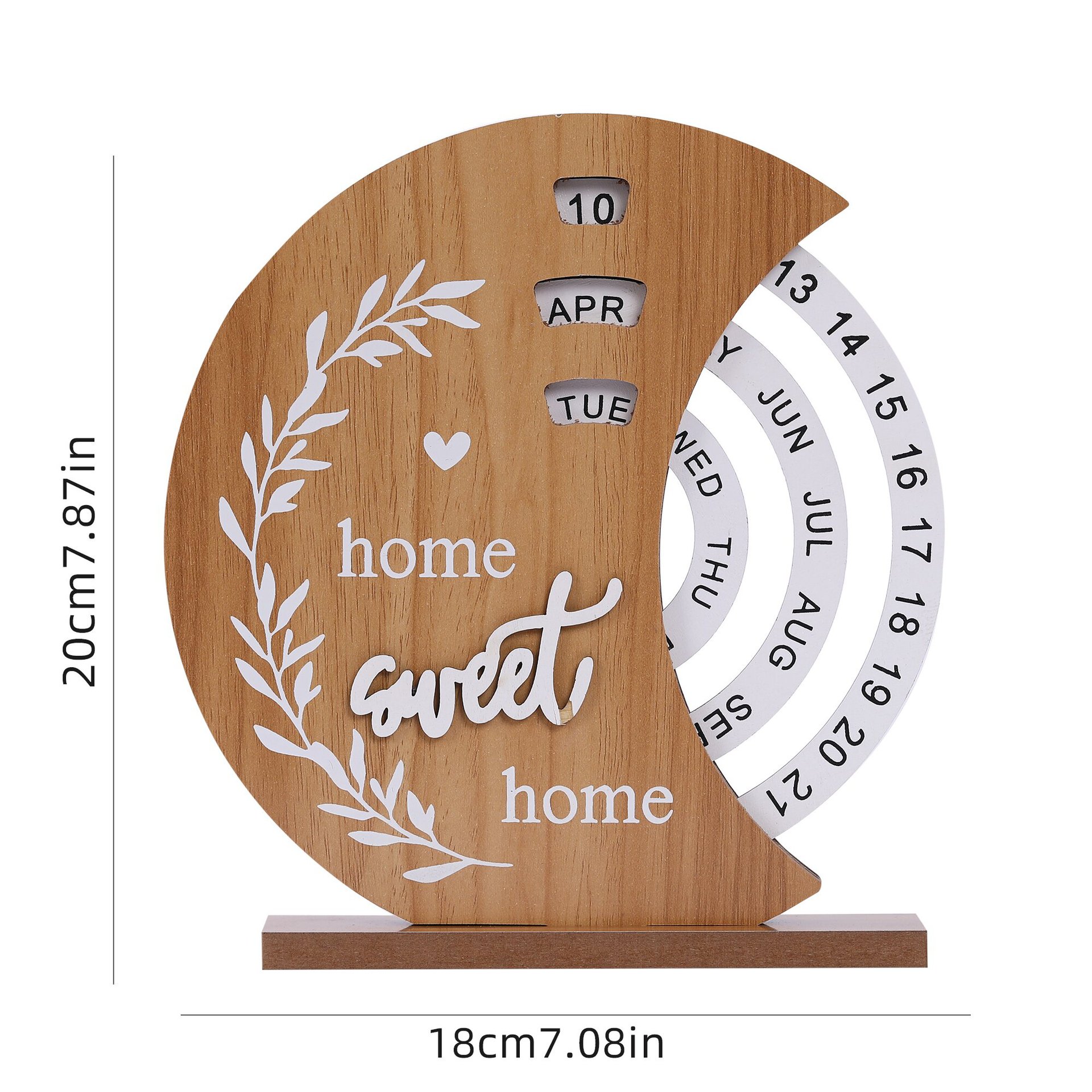  Wooden Perpetual Calendar for Charming Home&Office 