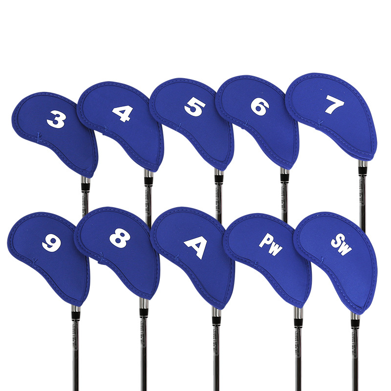 10-Piece Golf Club Head Cover Set - Protect Your Irons