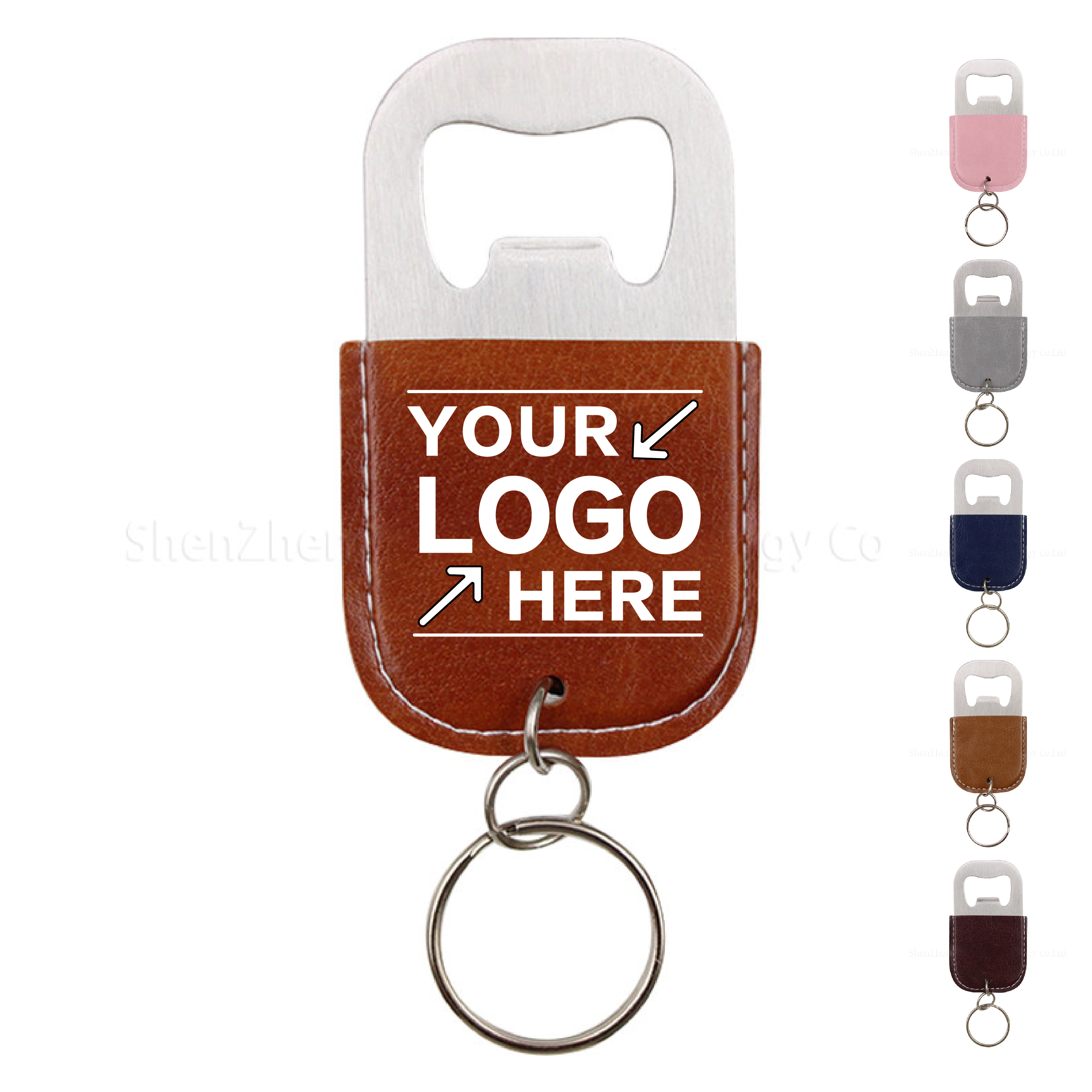 Leather Keychain Bottle Opener Compact and Stylish Tool 