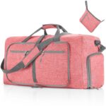 Large Waterproof Travel Duffel Bag with Shoe Compartment