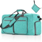 Large Waterproof Travel Duffel Bag with Shoe Compartment