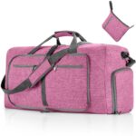 Large Waterproof Travel Duffel Bag with Shoe Compartment