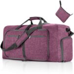 Large Waterproof Travel Duffel Bag with Shoe Compartment