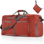 Large Waterproof Travel Duffel Bag with Shoe Compartment