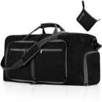 Large Waterproof Travel Duffel Bag with Shoe Compartment
