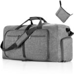 Large Waterproof Travel Duffel Bag with Shoe Compartment