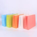 Custom Kraft Paper Shopping Gift Bags with Handle