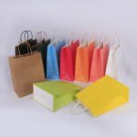 Custom Kraft Paper Shopping Gift Bags with Handle