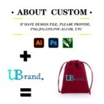 Custom Velvet Drawstring Gift Bag with Logo Printing