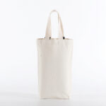 Canvas Wine Tote Bag – Single Bottle Carrier Gift