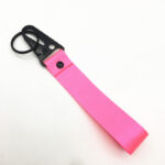 Heavy Duty Nylon Key Ring Strap Colorful Carabiner Clip