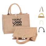 Natural Jute Shopping Bag Eco Friendly Tote