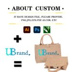 Natural Jute Shopping Bag Eco Friendly Tote