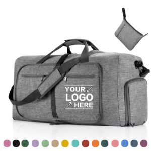 Large Waterproof Travel Duffel Bag with Shoe Compartment