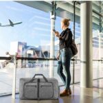 Large Waterproof Travel Duffel Bag with Shoe Compartment