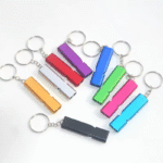 Aluminum Emergency Whistle Keychain with Ring