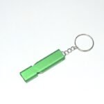 Aluminum Emergency Whistle Keychain with Ring
