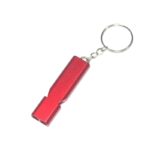 Aluminum Emergency Whistle Keychain with Ring