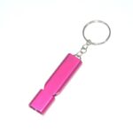 Aluminum Emergency Whistle Keychain with Ring