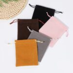 Custom Velvet Drawstring Gift Bag with Logo Printing