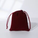 Custom Velvet Drawstring Gift Bag with Logo Printing
