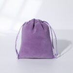 Custom Velvet Drawstring Gift Bag with Logo Printing