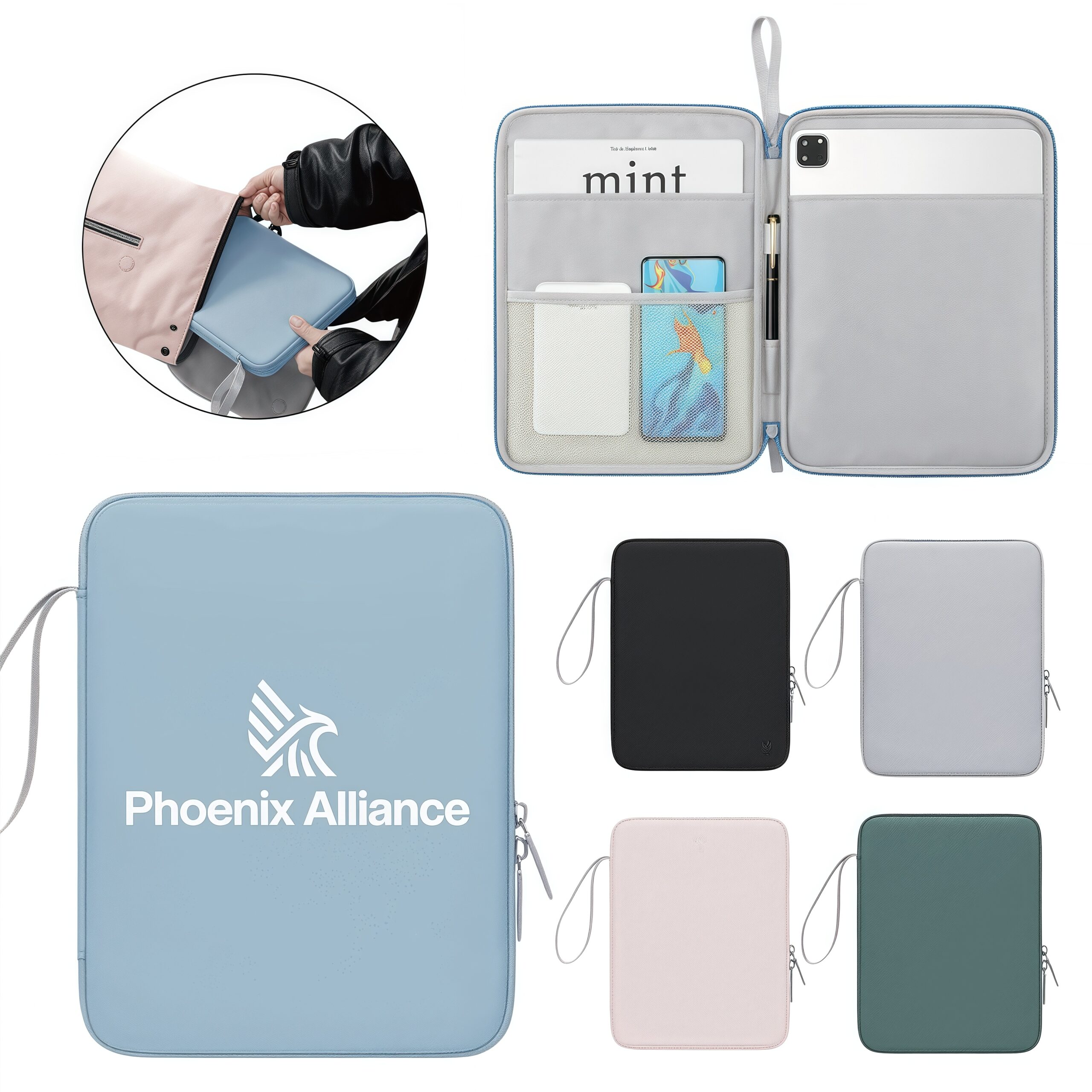 Pu Leather Tablet Sleeve Stylish and Slim Protective Case