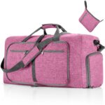 Large Waterproof Travel Duffel Bag with Shoe Compartment