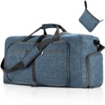 Large Waterproof Travel Duffel Bag with Shoe Compartment