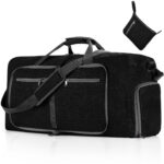 Large Waterproof Travel Duffel Bag with Shoe Compartment