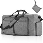 Large Waterproof Travel Duffel Bag with Shoe Compartment