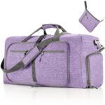 Large Waterproof Travel Duffel Bag with Shoe Compartment
