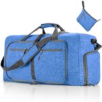 Large Waterproof Travel Duffel Bag with Shoe Compartment