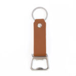 Personalized Leather Bottle Opener Keychain – Custom