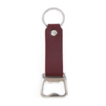 Personalized Leather Bottle Opener Keychain – Custom