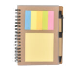 Office Spiral Notebook Set With Sticky Notes Pen Holder
