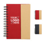 Mini Spiral Notebook Kraft Paper Custom Logo Journal