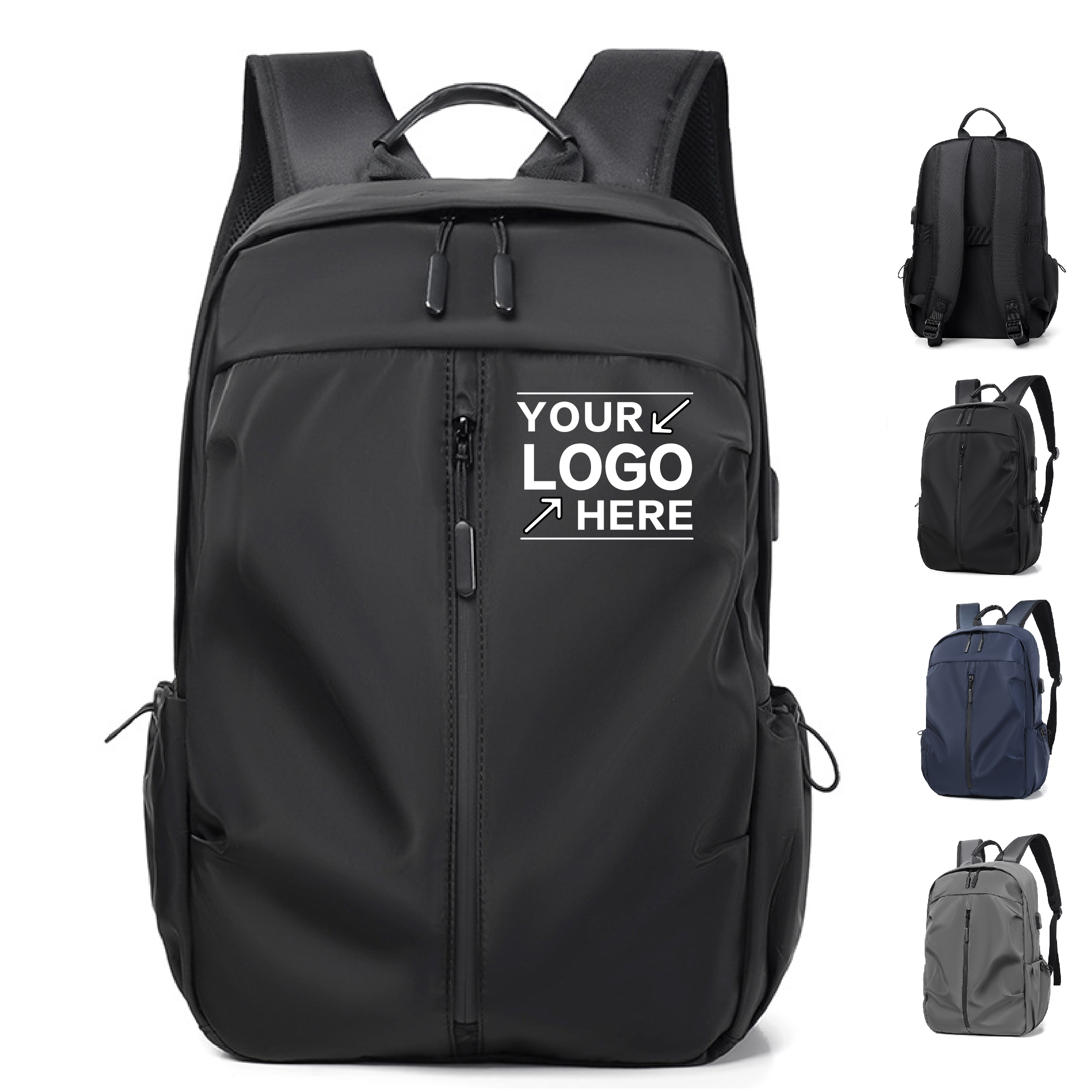 Waterproof Laptop Backpack – USB Charging Port Travel Bag