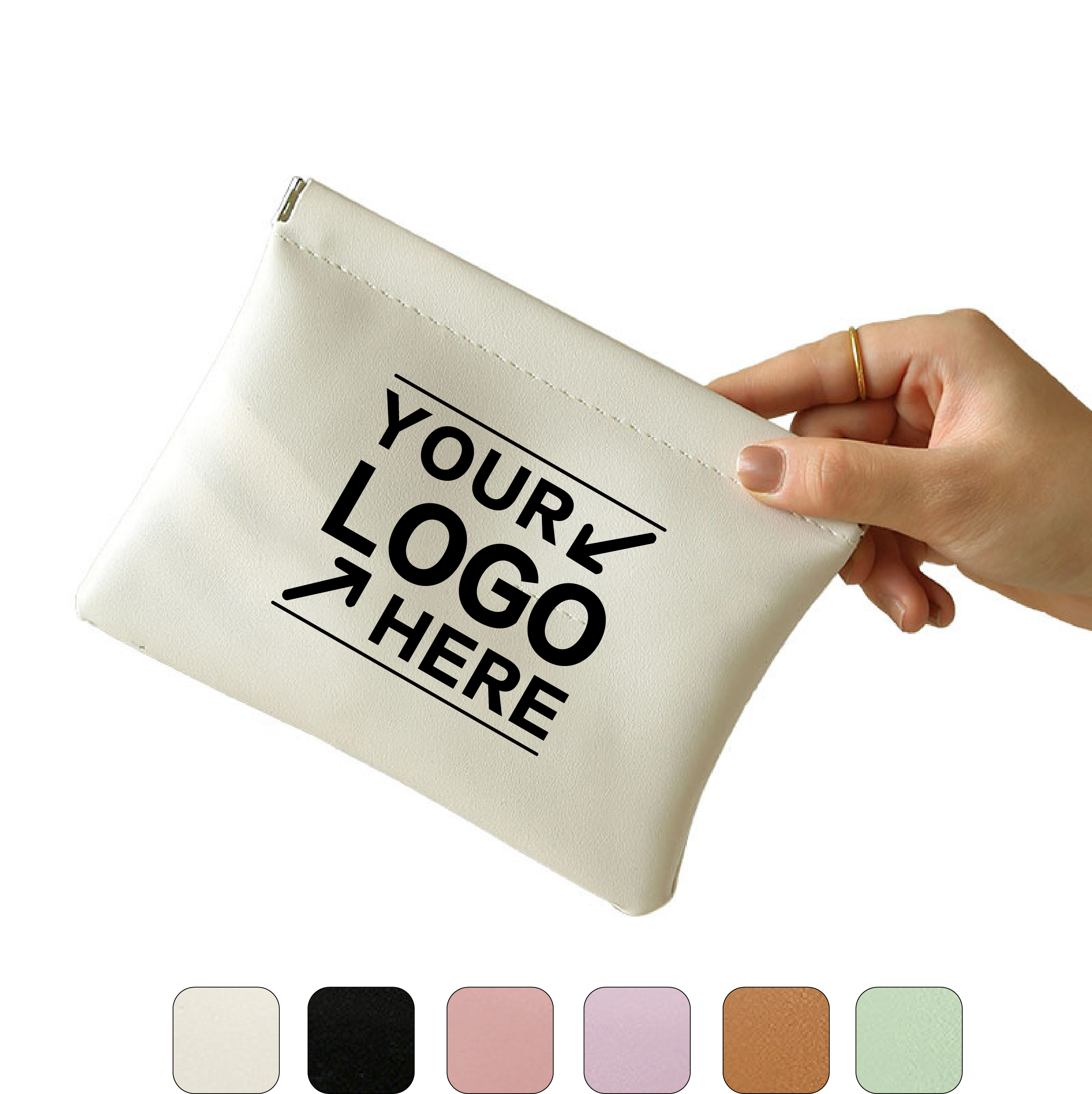 Mini PU Leather Cosmetic Pouch – Multi-Function Storage Bag