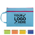 A4 Double Zipper Document Pouch – Colorful File Holder